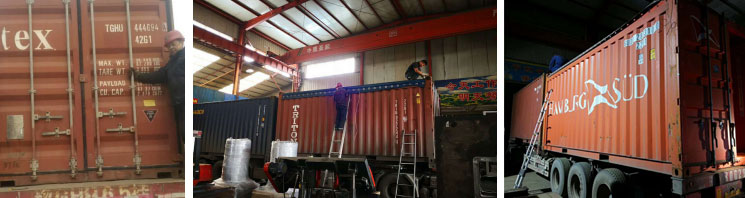 華隆電動(dòng)螺旋壓力機(jī)裝箱出廠(chǎng)